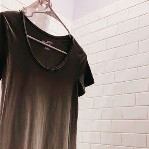 ombré dark green/grey dress